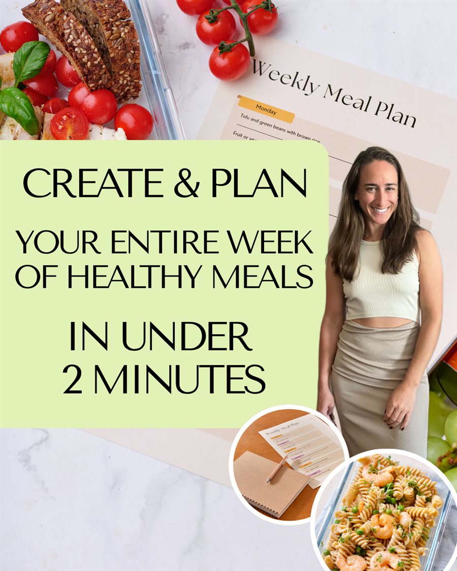 Create & plan your entire week of healthy meals in under 2 minutes